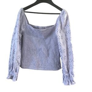 Orange tea size medium girls blouse